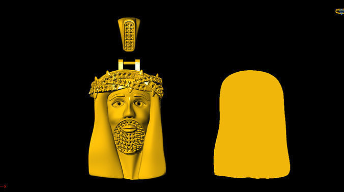 jesus pendant 3D print model