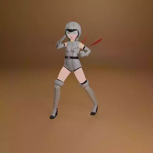 Superhero anime character