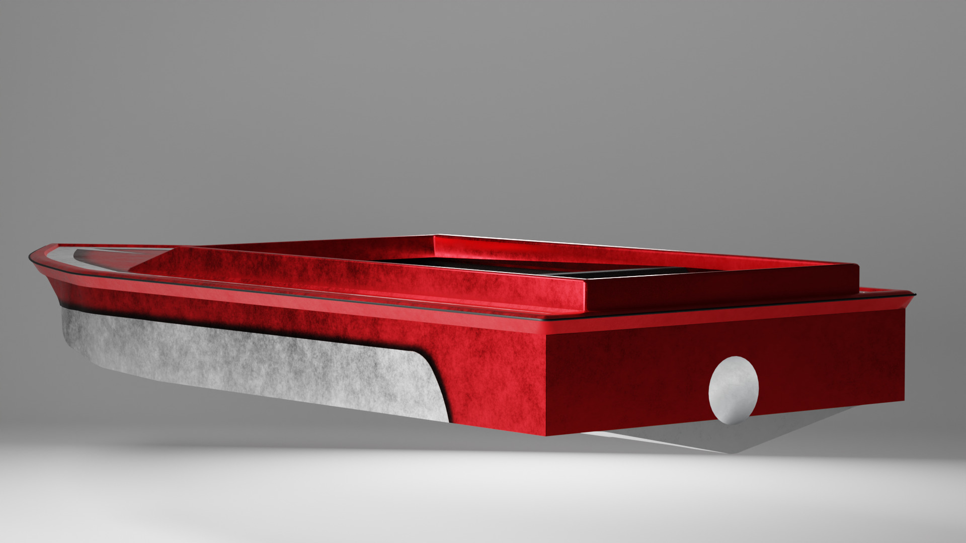 California Performance Jet Boat Hull Low-poly 3D model_2