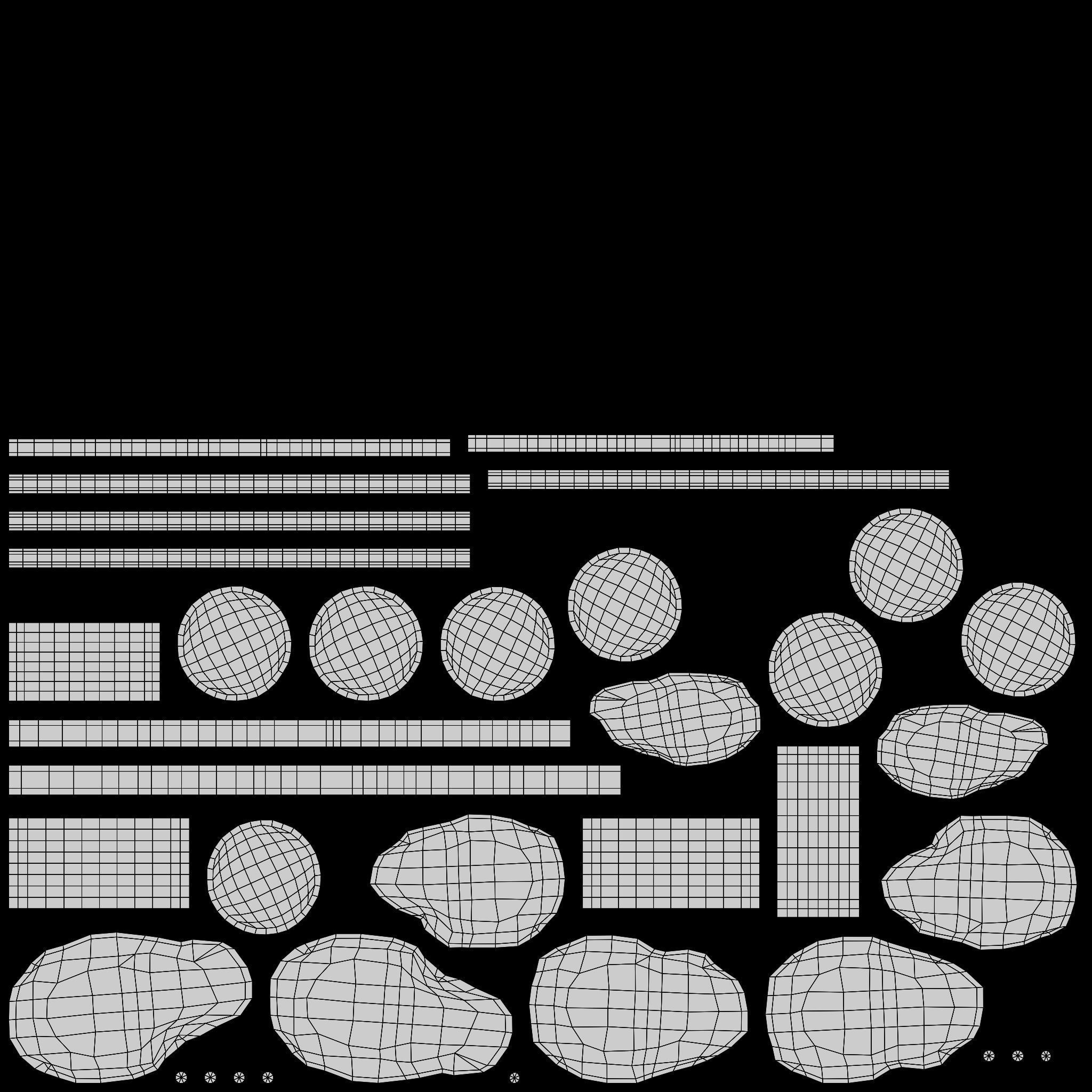 Grill Food Low-poly 3D model_9