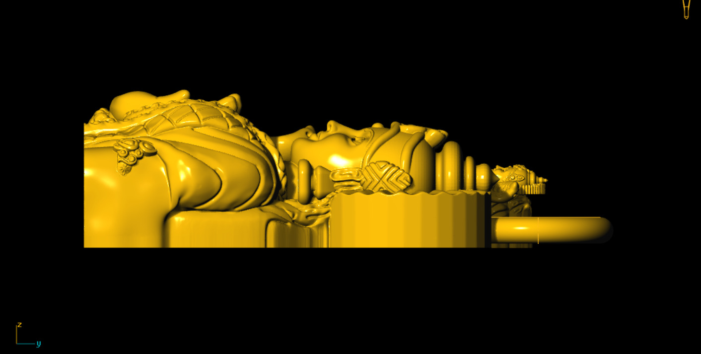 shiv durga unique pendant 3D print model_1