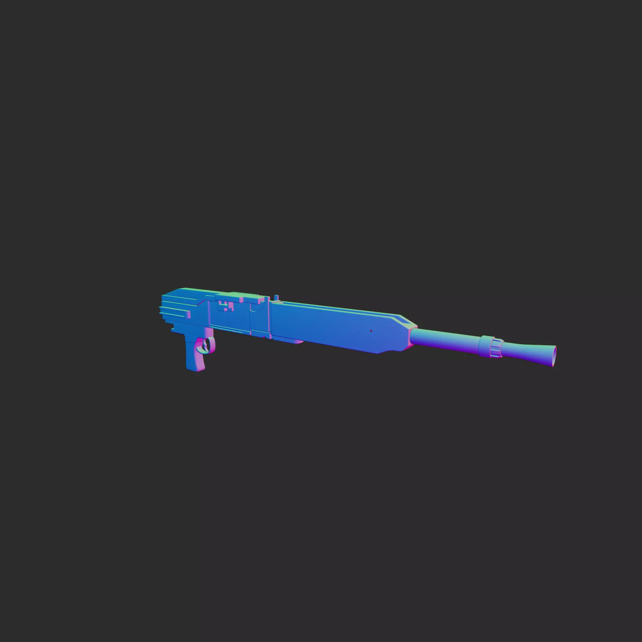 BESA heavy machine gun 3D model