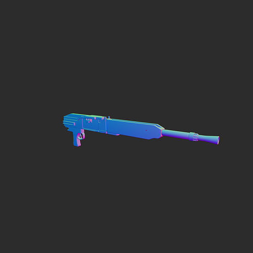 BESA heavy machine gun 3D model