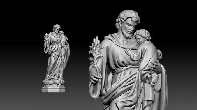 Saint Joseph  3D print model