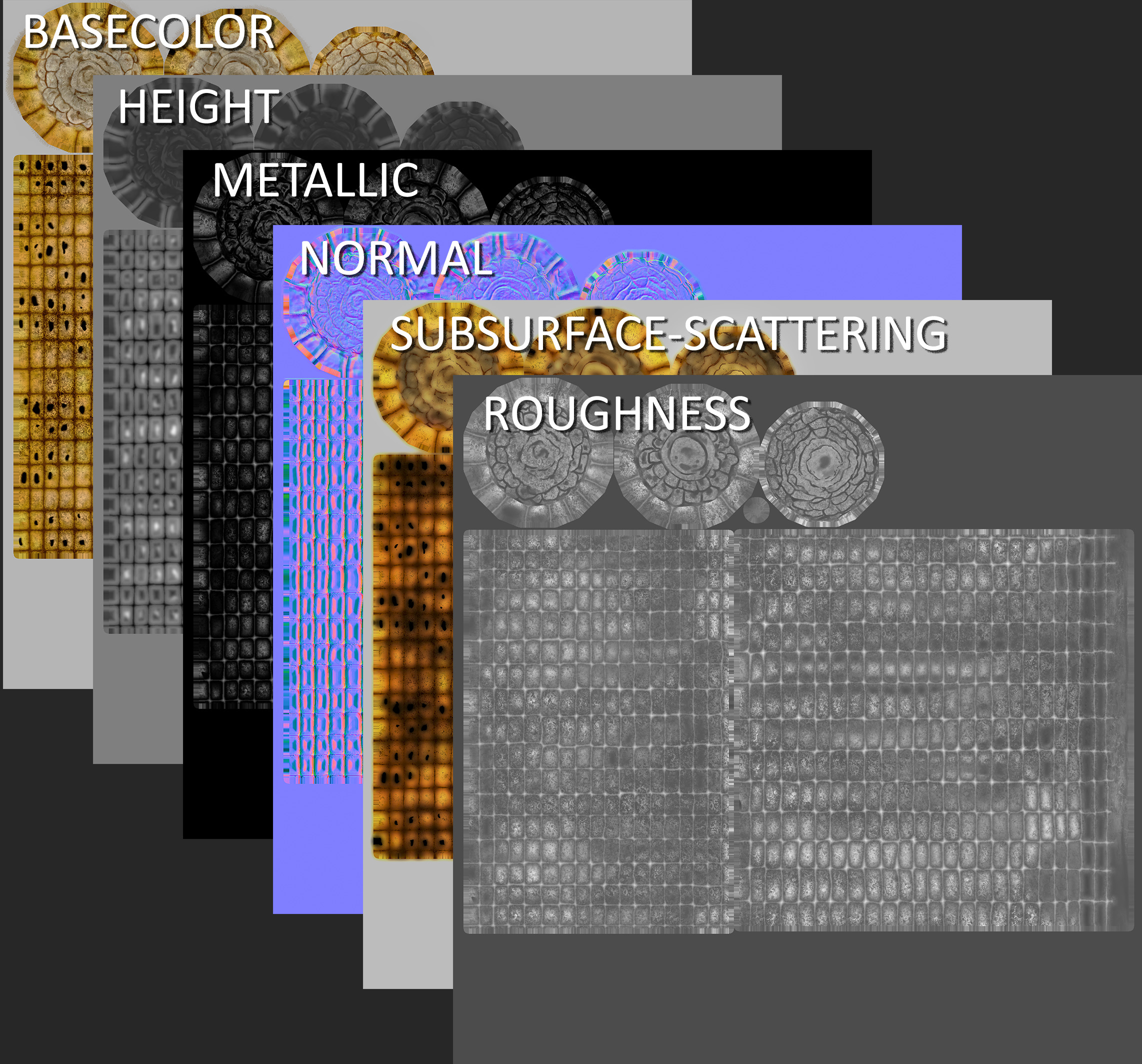 Grilled Corn - Game Ready Low Poly VR AR Games Low-poly 3D model_17