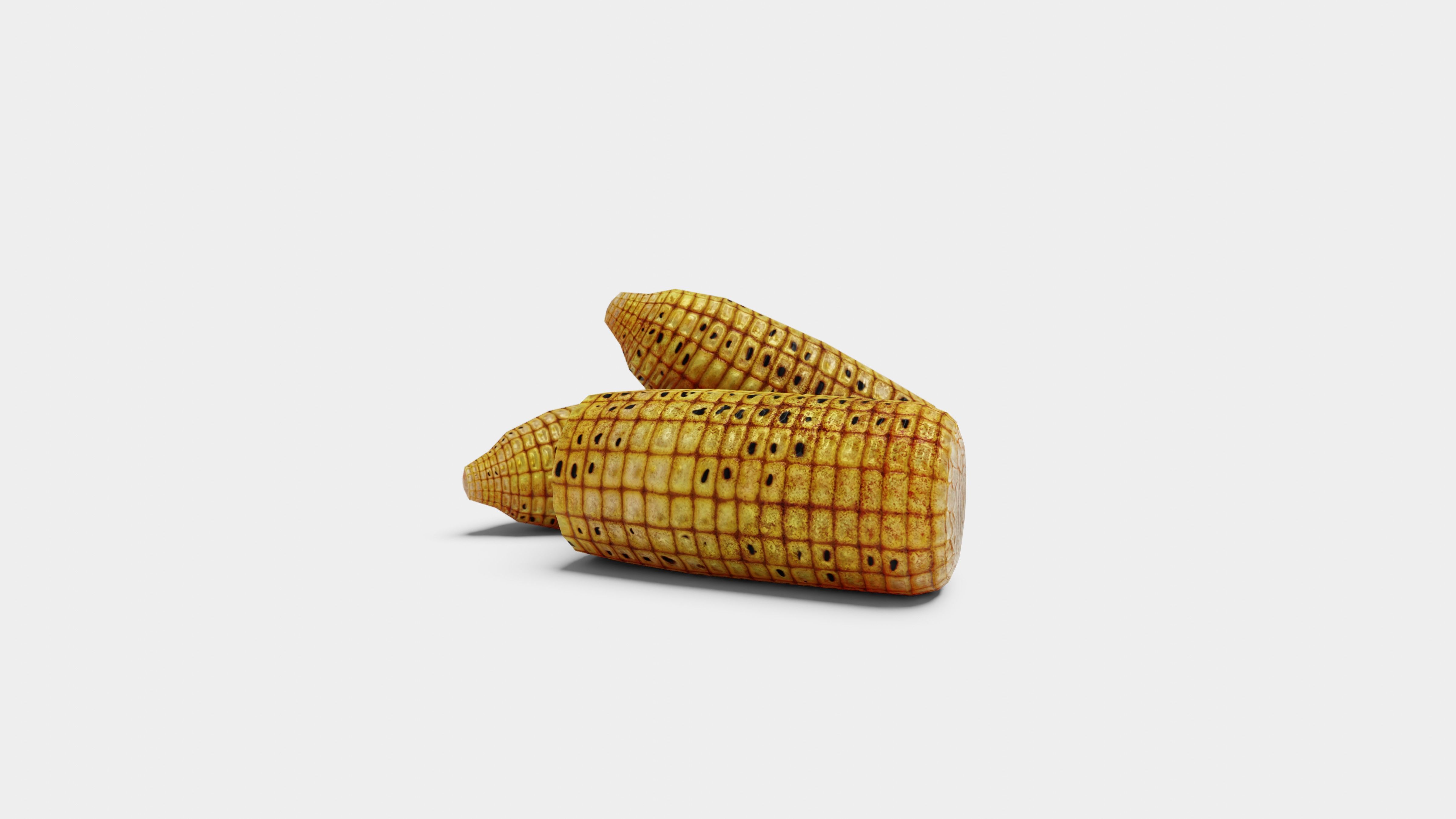 Grilled Corn - Game Ready Low Poly VR AR Games Low-poly 3D model_4
