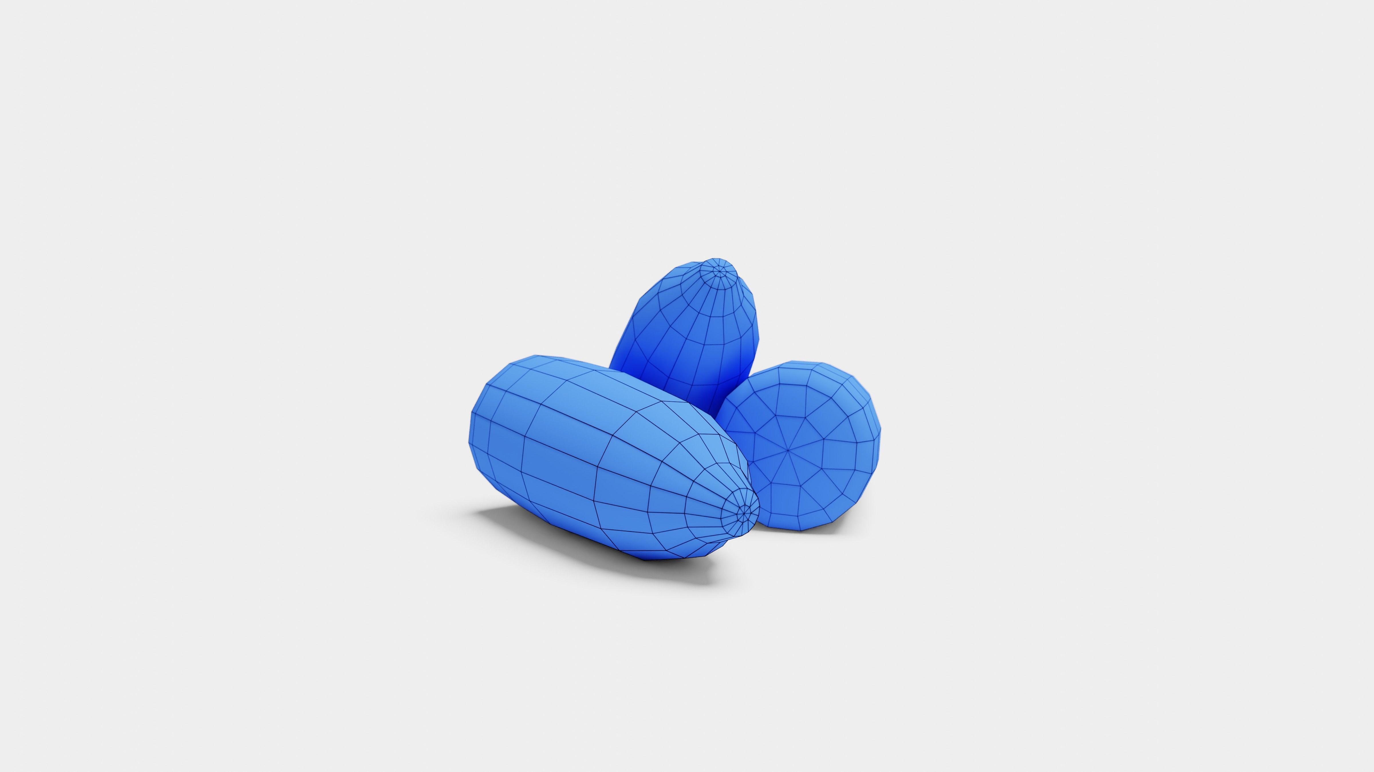 Grilled Corn - Game Ready Low Poly VR AR Games Low-poly 3D model_14