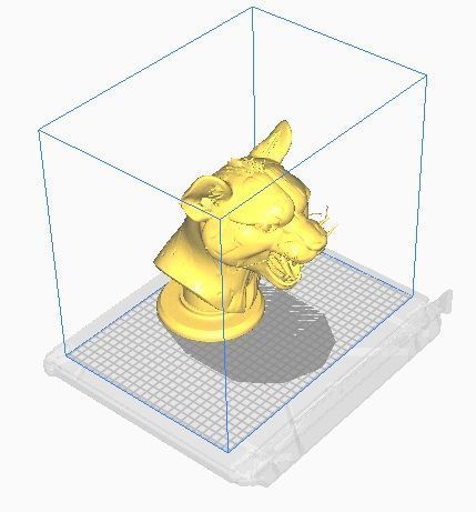 cheetah head bust 3D print model_11