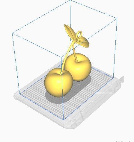 cherry pendant 3D print model_10