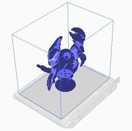crab bust 3D print model_10