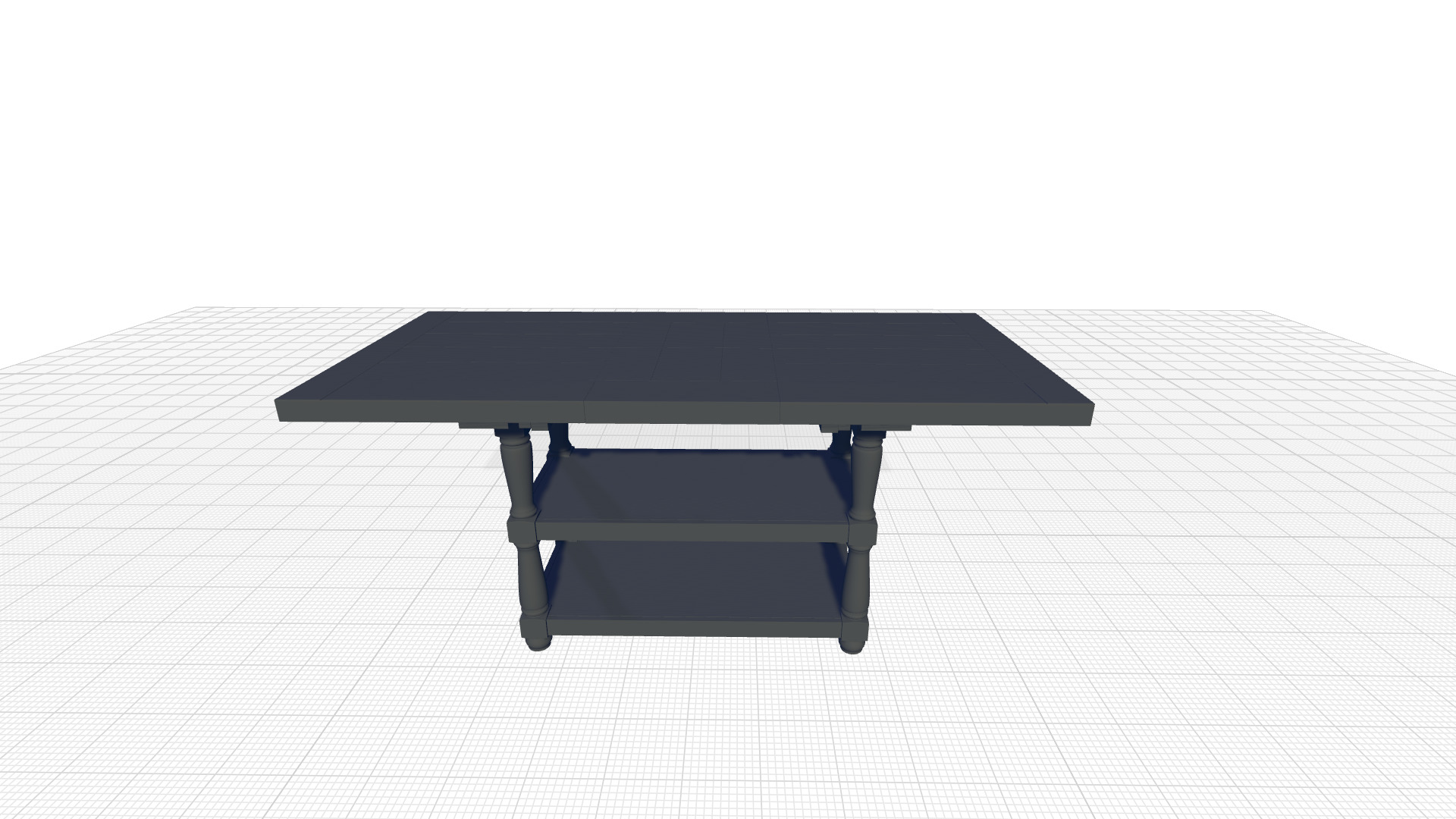 An Deep Counter Height Table 3D model_3