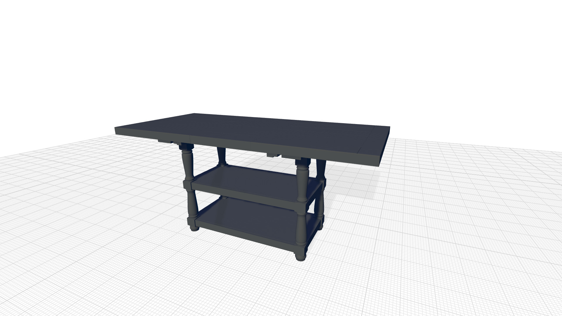 An Deep Counter Height Table 3D model_4