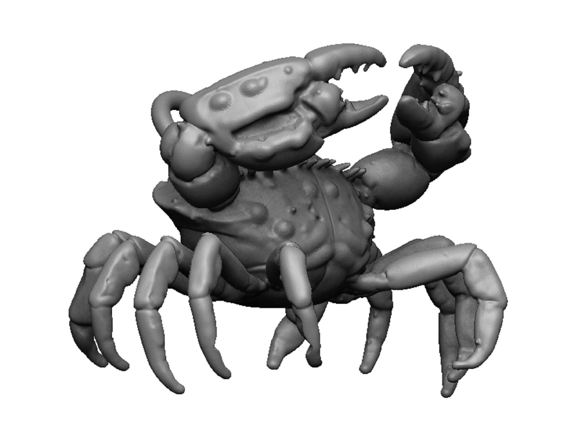 crab pendant 3D print model_1