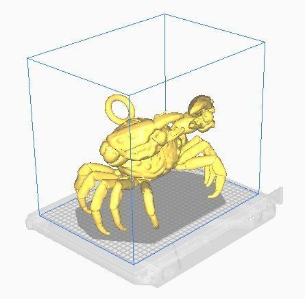 crab pendant 3D print model_10