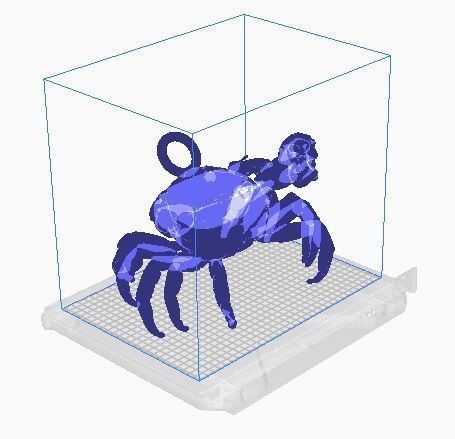 crab pendant 3D print model_9