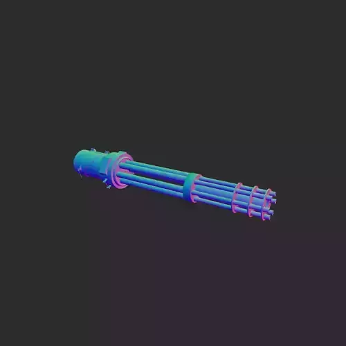 Six barrels machine gun