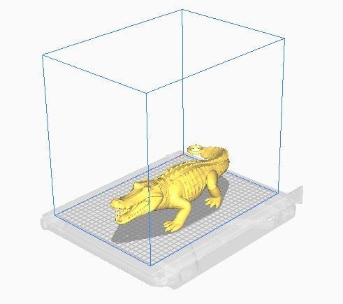 crocodile pendant 3D print model_11
