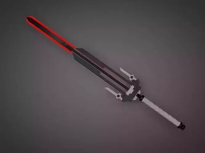 Futuristic Sword Free low-poly 3D model