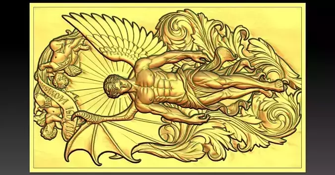 1 Greek mythology CNC Relief Model