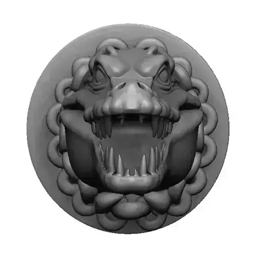 crocodile head 3D print model