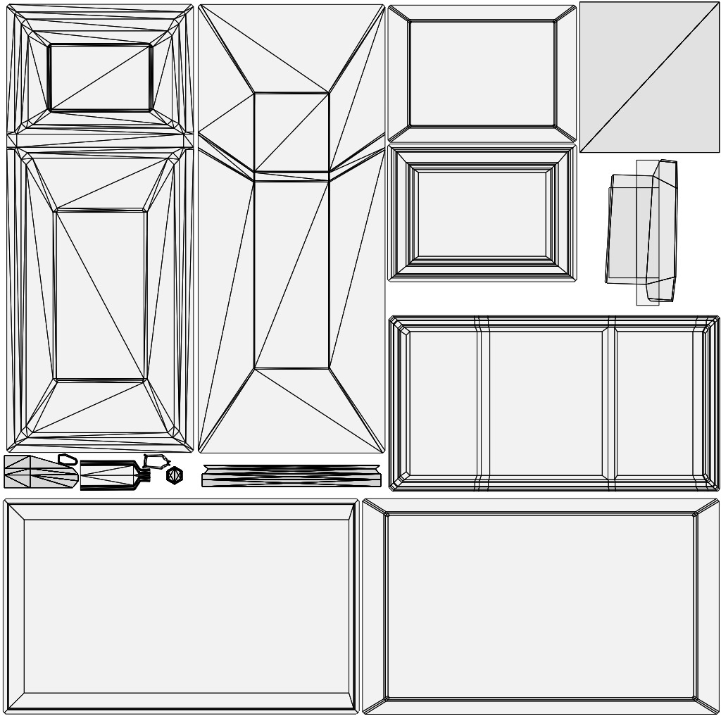 Dirty refrigerator low poly Low-poly 3D model_5