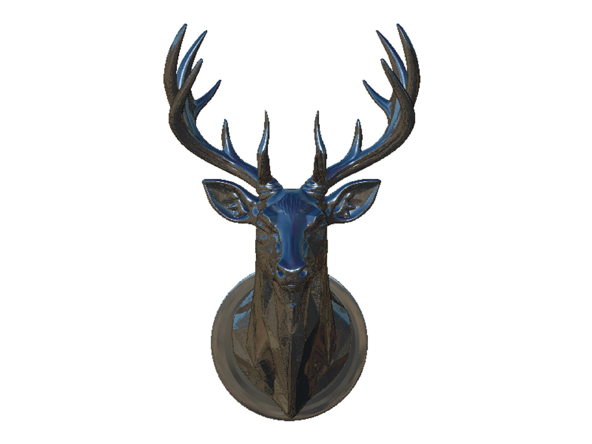 deer head 3D print model_6