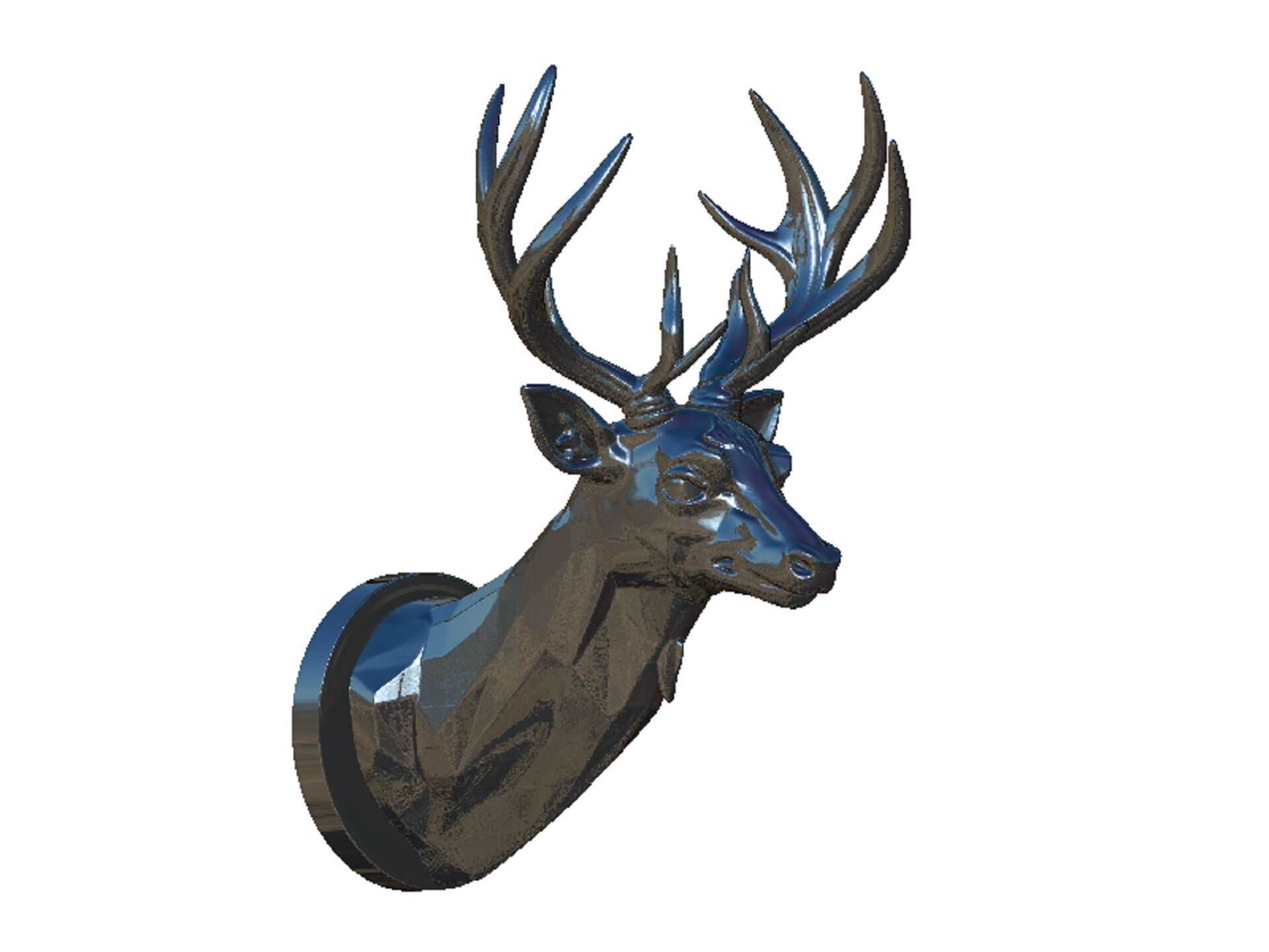 deer head 3D print model_7