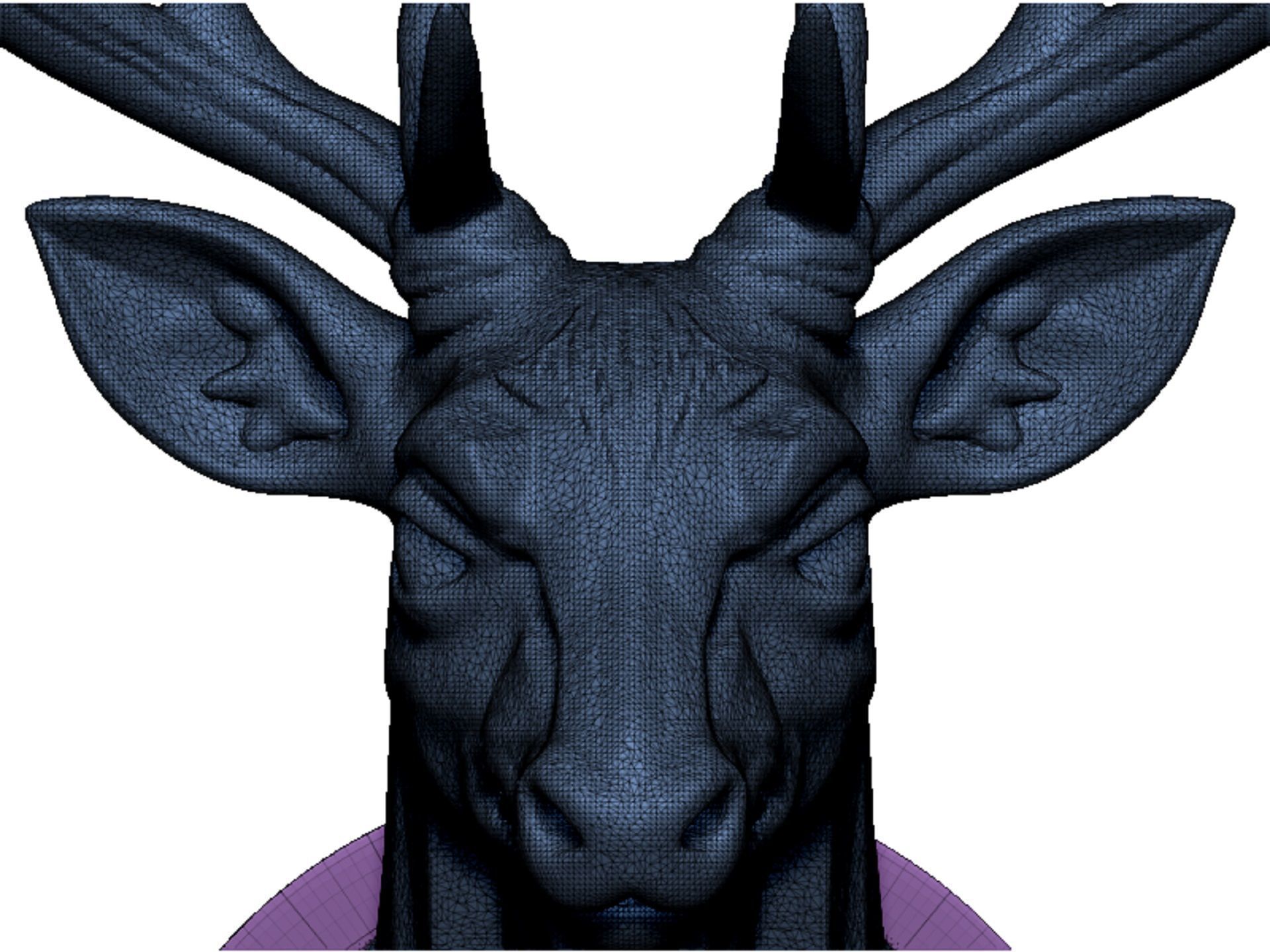 deer head 3D print model_12