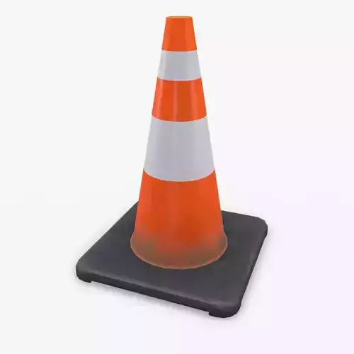 Traffic Cone Low-poly PBR