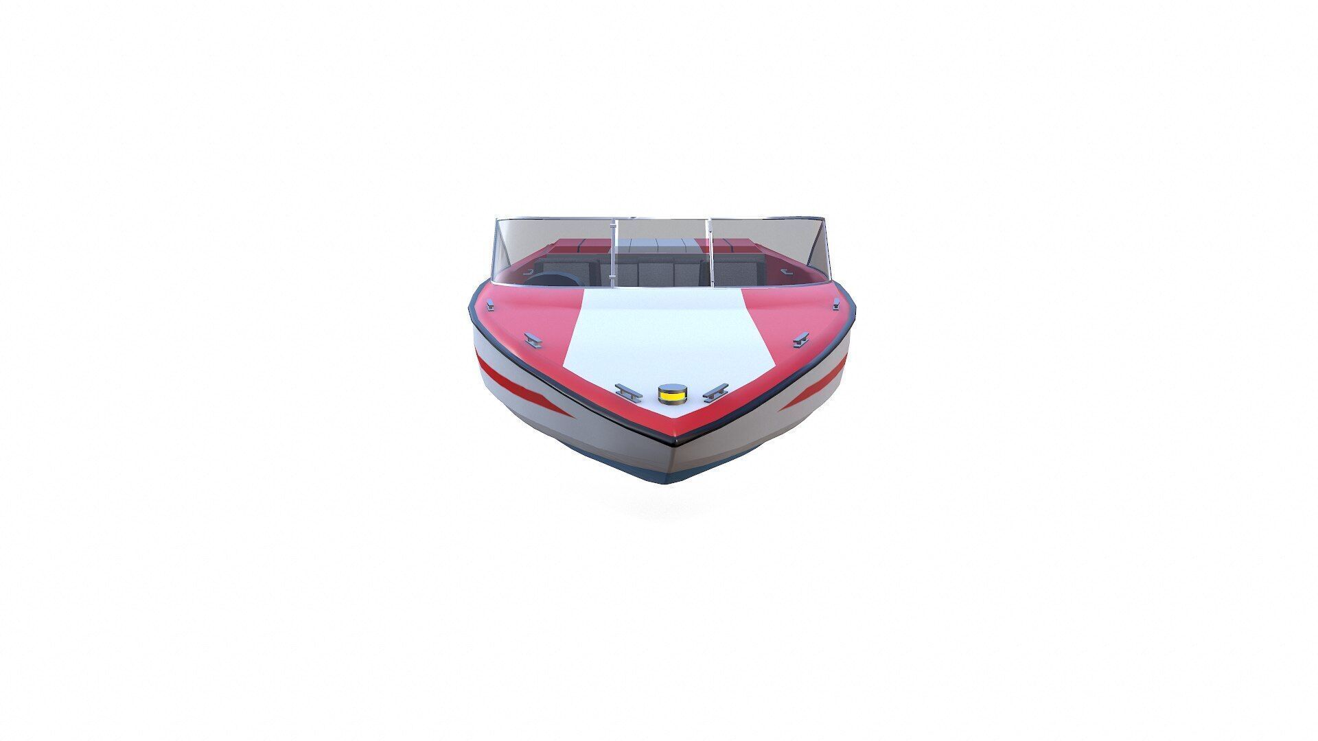 Speedboat 8 Low-poly PBR Low-poly 3D model_12