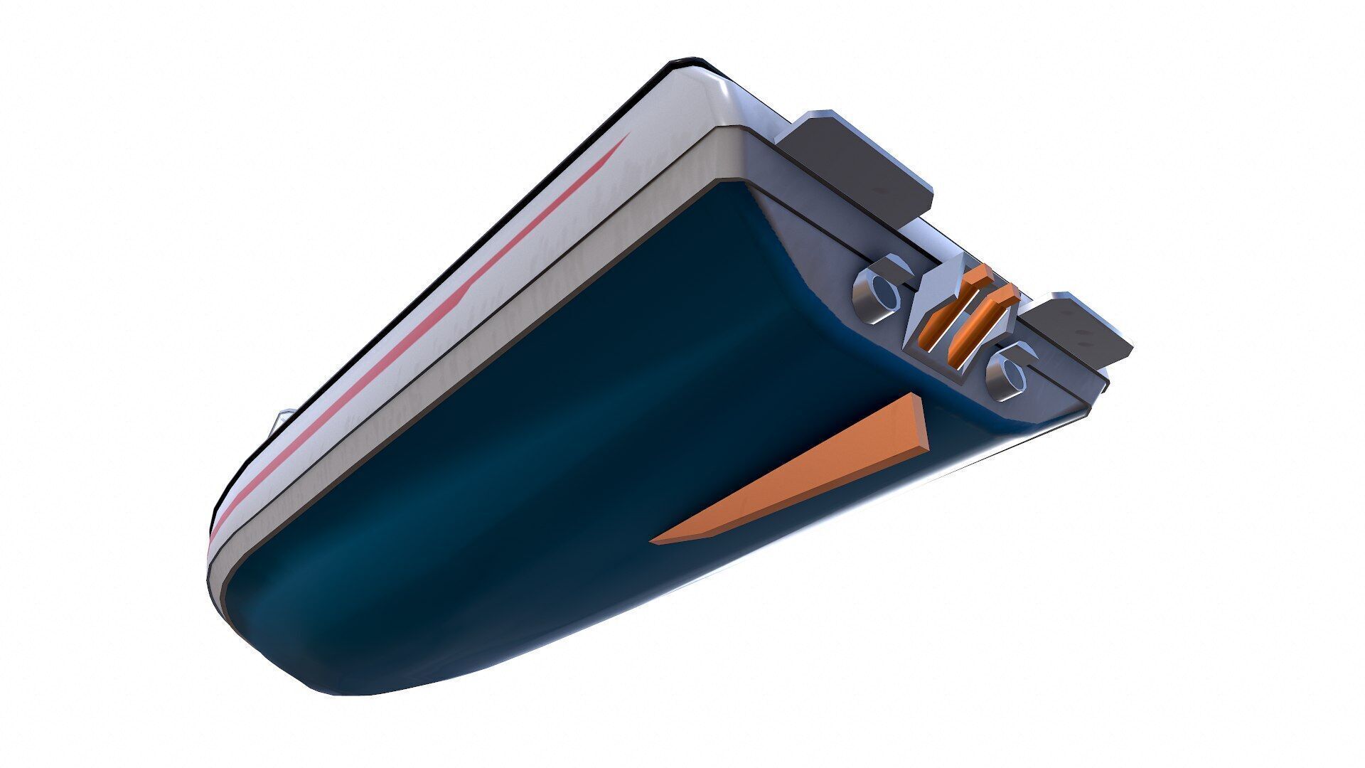 Speedboat 8 Low-poly PBR Low-poly 3D model_19