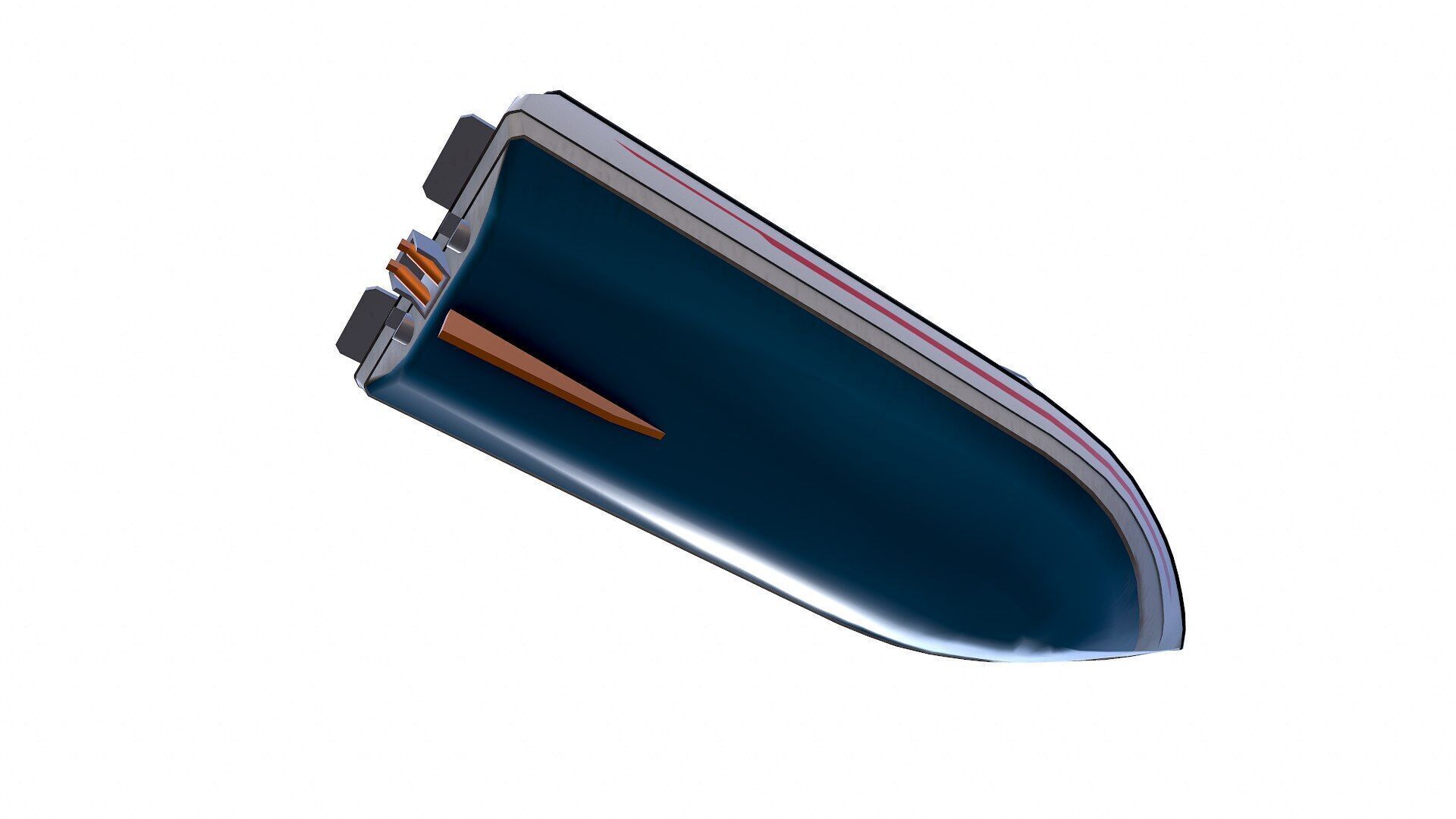 Speedboat 8 Low-poly PBR Low-poly 3D model_20