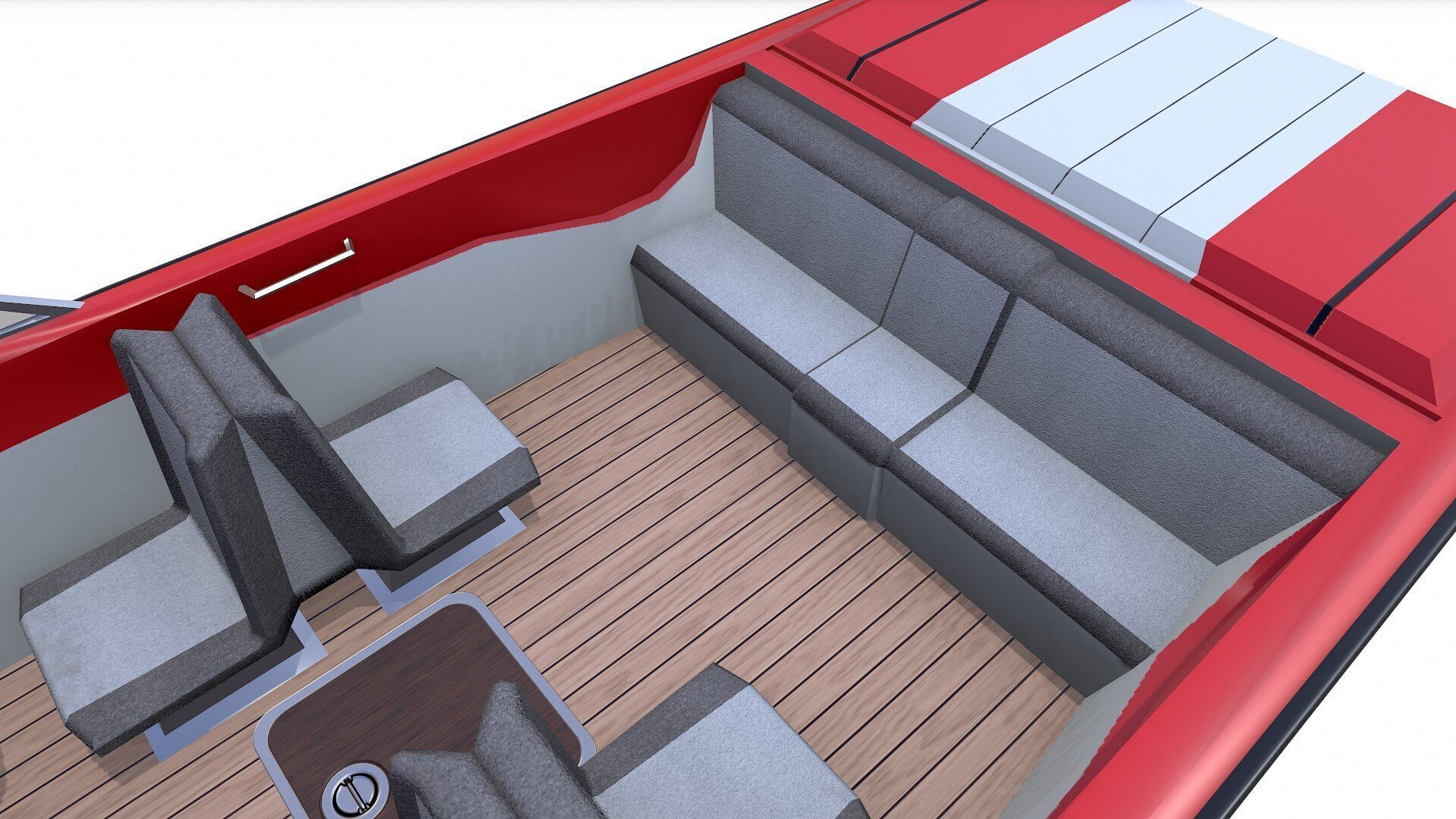 Speedboat 8 Low-poly PBR Low-poly 3D model_16