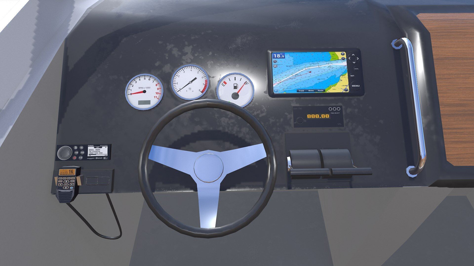 Speedboat 015 Low-poly PBR Low-poly 3D model_15