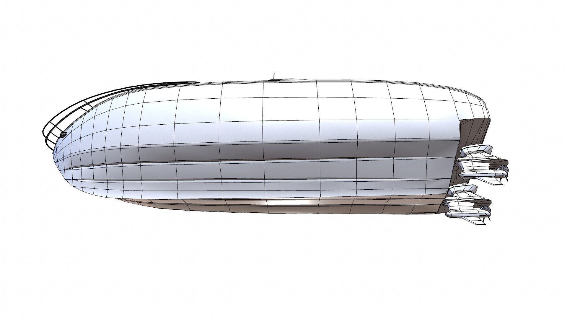 Speedboat 015 Low-poly PBR Low-poly 3D model_24