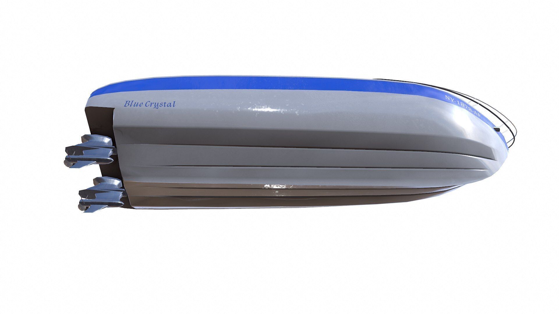 Speedboat 015 Low-poly PBR Low-poly 3D model_18