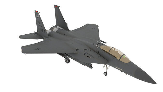 F-15E Strike Eagle jet 3D model