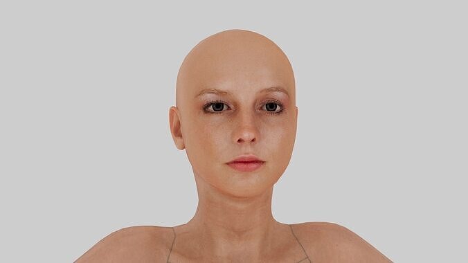 Woman Character No Rigg Full Body Free 3D model