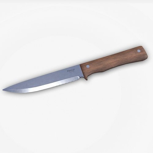 Old Vintage Carving Knife Low-poly PBR Free low-poly 3D model