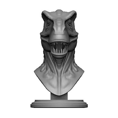 dinosaur head bust 3D print model