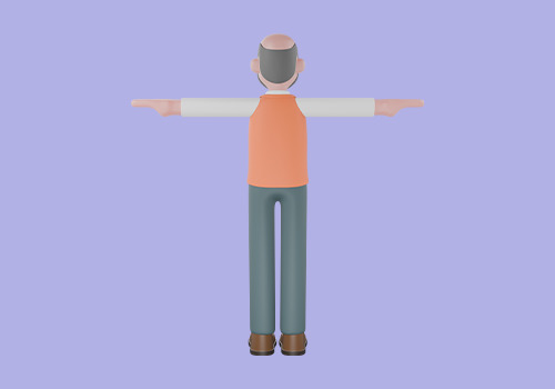 Stylized 3D Male Seismologist Character - Earthquake Scientist 3D model_4