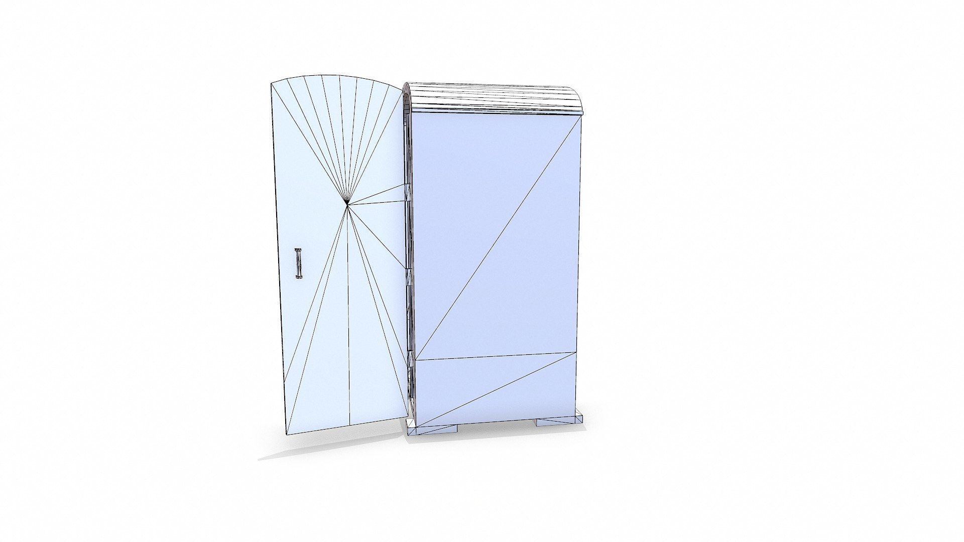 Old Portable Toilet Low-poly PBR Low-poly 3D model_15