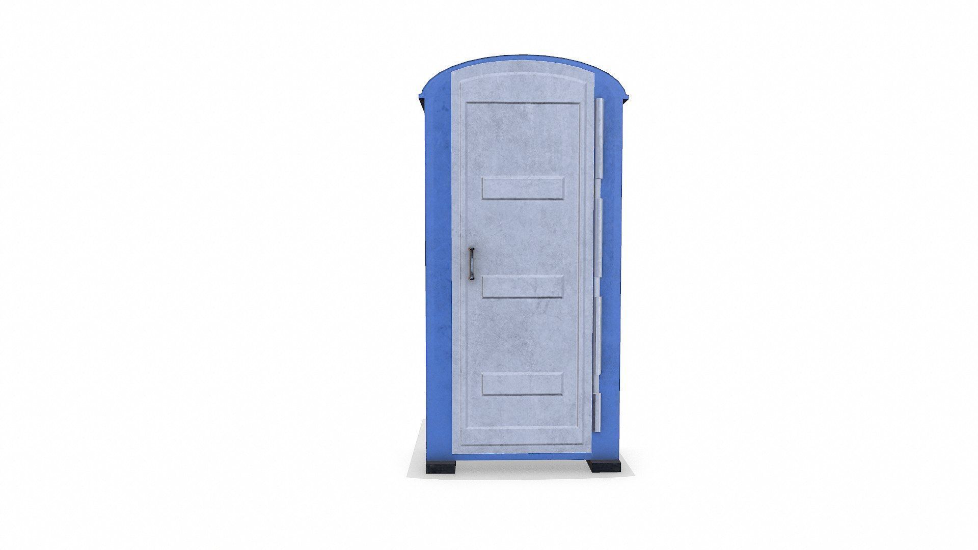 Old Portable Toilet Low-poly PBR Low-poly 3D model_3