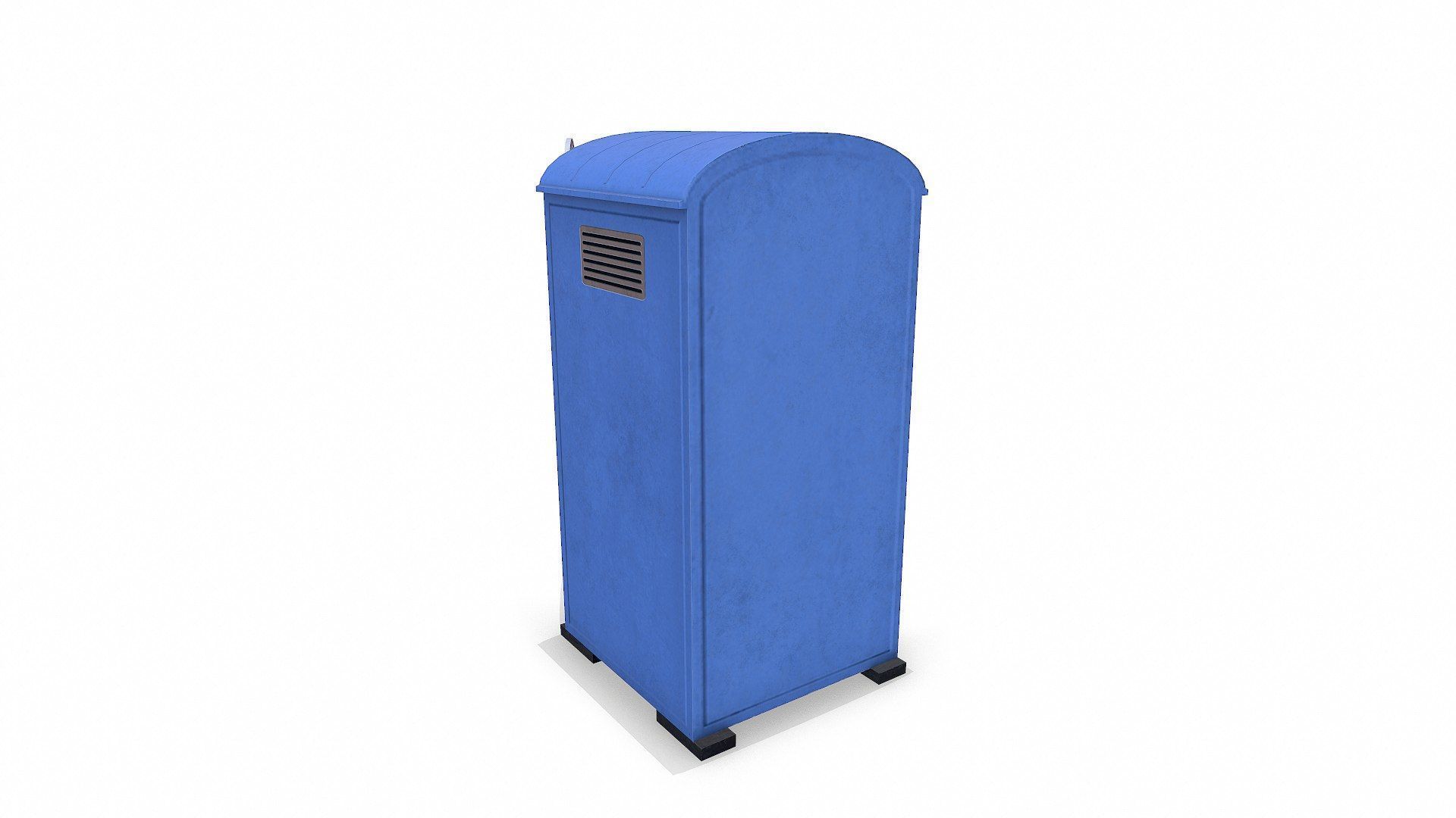 Old Portable Toilet Low-poly PBR Low-poly 3D model_7