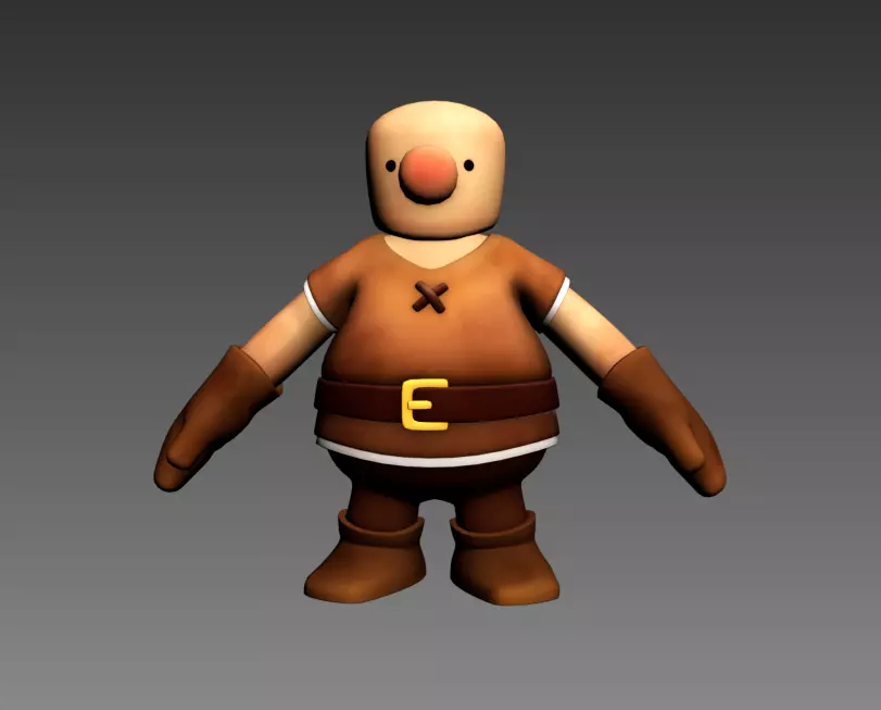 GingerMan Low-poly 3D model