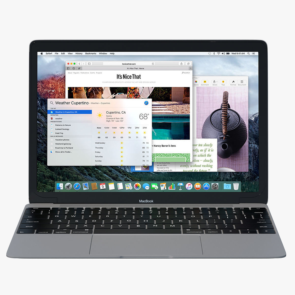 Apple Macbook Gray 3D model_1