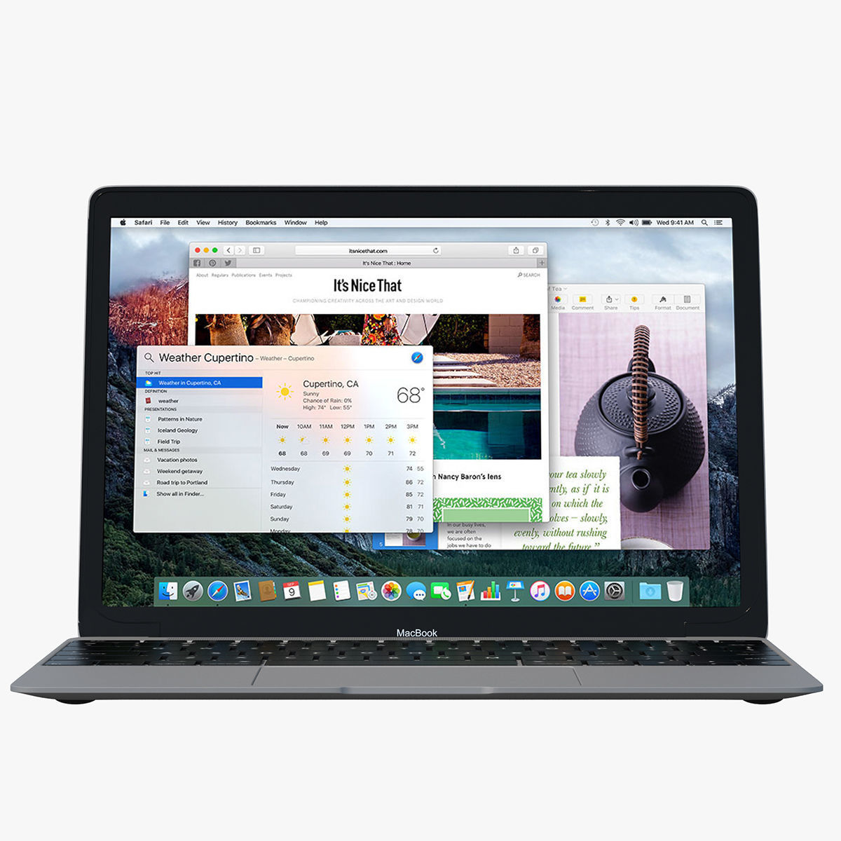 Apple Macbook Gray 3D model_8