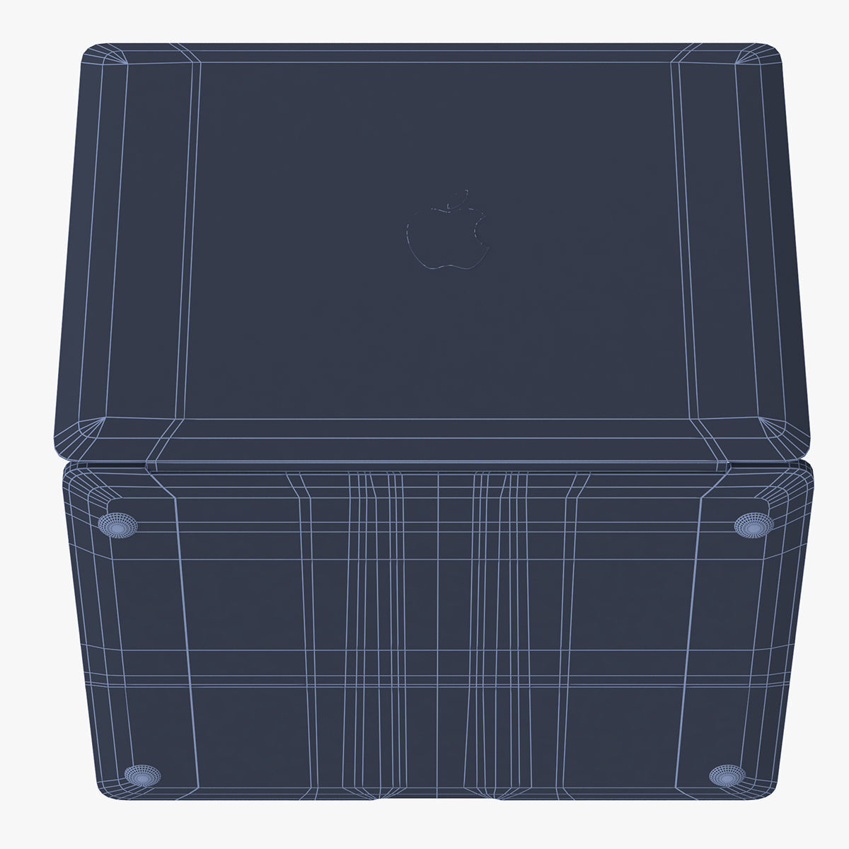 Apple Macbook Gray 3D model_13