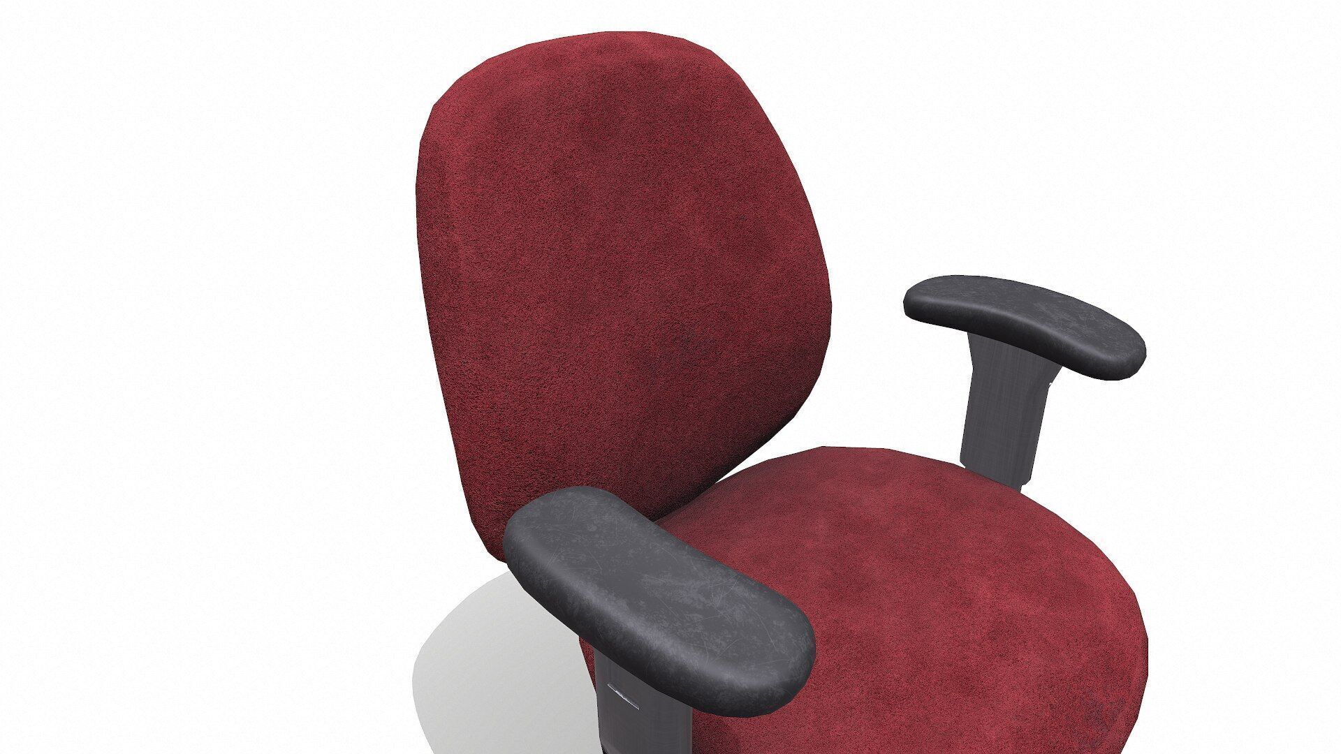 Old Office Chair 2 Low-poly PBR Low-poly 3D model_14