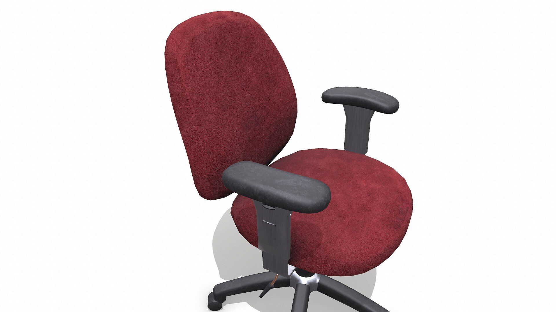 Old Office Chair 2 Low-poly PBR Low-poly 3D model_13